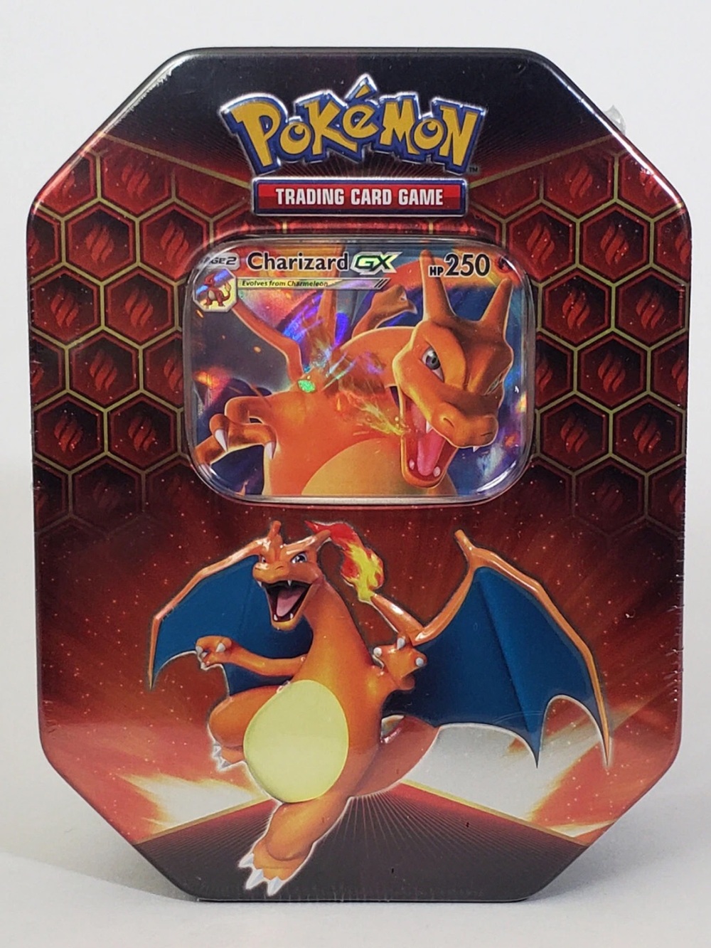 Pokemon TCG Hidden Fates Tin Charizard GX Factory Sealed Toy Game Cards